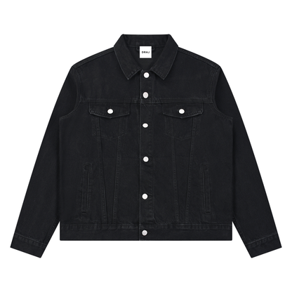 Unisex Vintage Wash Denim Jacket